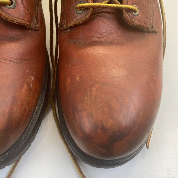 Vtg OXBLOOD STEEL TOE USA  RED WING‎ CHORE WORK BOOTS Men’s Size 15B main image 16